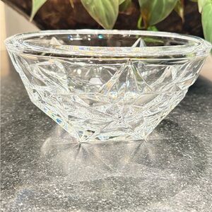 Tiffany New “Stars” Crystal Bowl in Box, 7 3/8” Diameter x 3.75 HT. PRISTINE